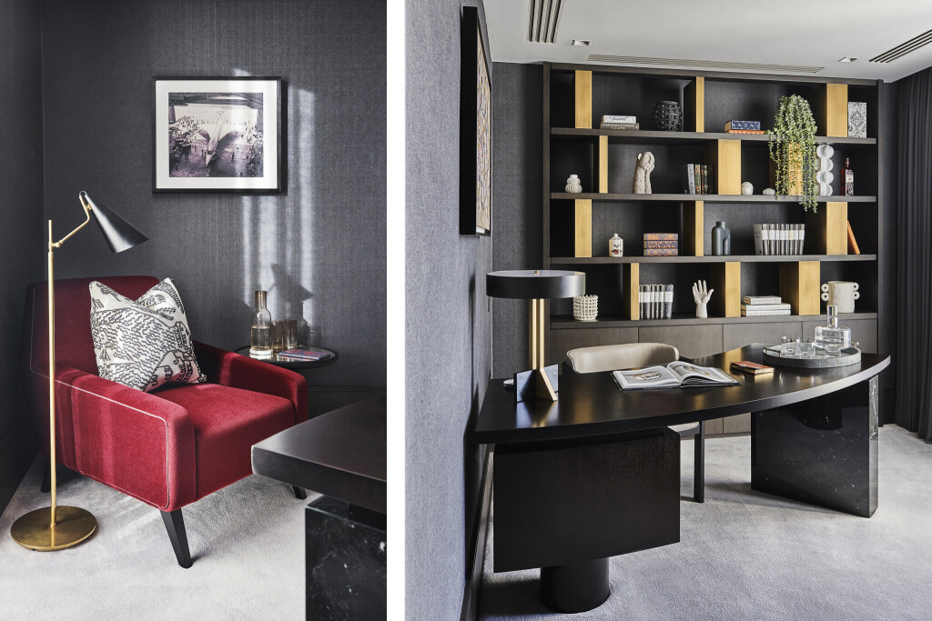 STUDY_BELVEDERE PENTHOUSE_Loomah Bespoke Carpets & Rugs_Interior Design By Goddard Littlefair_Photography By Mel Yates